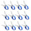 12pcs Stainless Steel Pool Cover Clips with  Plastic Handle Heavy Duty Windproof Spring Clips 1