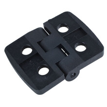 40Pcs Reinforced Black Plastic Door Hinges 40mm x 30mm