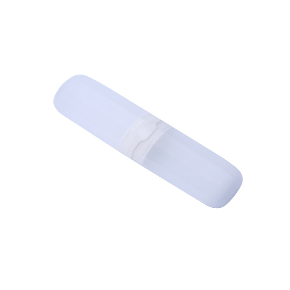 Phui-Pet-Supplies (Transparent White) Antibacterial Travel Toothbrush Holder Case