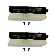 2X Cabin Air Housing and Filter Kit 82208300 Fit for Grand Cherokee 1999-2010