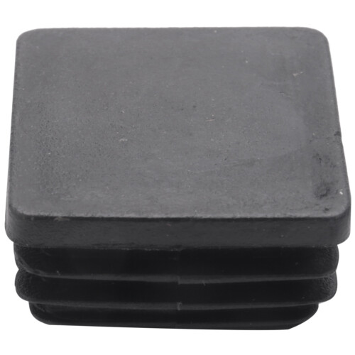 120 Pcs Plastic Square Blanking End Caps Tube Inserts 25mm x 25mm 1