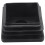 120 Pcs Plastic Square Blanking End Caps Tube Inserts 25mm x 25mm 3