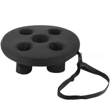 Floating Beverage Holder for Pool and Spa - Drink Tray with Ice Storage and 5 Holes