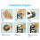 2X 5 Mode Angle Adjustable Shower  Holder, Super Power Vacuum Suction Cup Handheld Shower Bracket 5