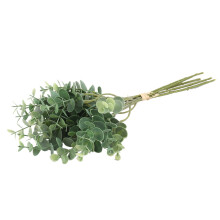 24 Pcs Eucalyptus Plastic Artificial Leaves Bunch Green