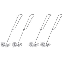 4 Stück Schneebesen Ei Klein Schneebesen Whipper Rostfreier Stahl Ei Schneebesen Flach Feder Spule Schneebesen Ei Schaum, Milch und Eier Schläger