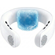 Neck Air Conditioner with Semiconductor Cooling Plate, Rechargeable Wearable Neck Fan, for Office, Travel & Outdoor Use