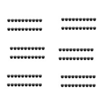 Blanking End Caps Round Tube Insert Cover 19mm Dia 120 Pcs Black