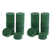 20Pcs Wedding Aisle DIY Floral Arrangement Water-Absorbing Home Garden Green Flower Foam Fresh-Keeping Round Brick