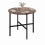 (Rustic Oak) 80cm Round Wooden Dining Table w/ X Frame Legs 1