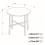(White Marble) 80cm Round Wooden Dining Table w/ X Frame Legs 7