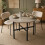 (Greige Oak) 80cm Round Wooden Dining Table w/ X Frame Legs 4