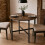 (Rustic Oak) 80cm Round Wooden Dining Table w/ X Frame Legs 3