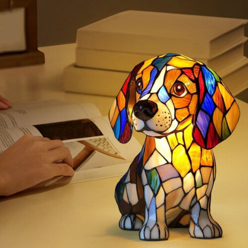 Φωτιστικό νυκτός LED French Bulldog από ρητίνη, 1 συσκευασία 1