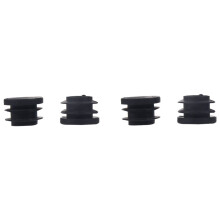 Blanking End Caps Round Tube Insert Cover 19mm Dia 40 Pcs Black