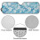 Parasole pieghevole per parabrezza, design ibisco blu, per Jeep 6