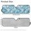 Parasole pieghevole per parabrezza, design ibisco blu, per Jeep 7