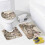 Rideau de douche aquarelle lapins et fleurs, ensemble de 4 pièces 4