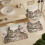 Rideau de douche aquarelle lapins et fleurs, ensemble de 4 pièces 6