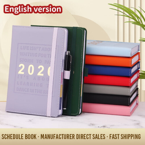 A5 Hardcover-Terminkalender, 365-Tage-Planer (Englisch) 1