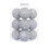 Glitter Shatterproof Christmas Ball Ornaments Silver 12PCS 3