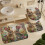 Duschvorhang-Set mit Teppich und Badematte, 4-teilig 6