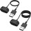 Cable de carga USB para Fitbit Inspire HR Ace2 (paquete de 2) 1