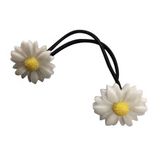 (Double-ended Drawstring) Flower Hair Band with Beads & Elastic for Women