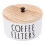ROSENICE Kaffefilterbeholder Hvid Træ 1 stk. 6