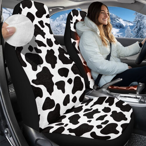 Autositzbezüge mit Kuhmuster, Vordersitze, 2er-Pack, Universalgröße 1