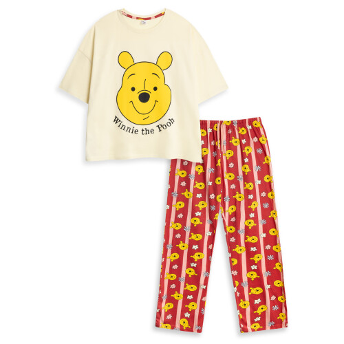 Disney (X-Small) Disney Short Sleeve Long Leg Pyjama Set (Womens Multicoloured)