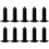 Multipurpose Automotive Barbed Fastener Clips Plastic-10 pieces 1
