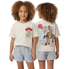(3-4 Years) Disney Toy Story T-Shirt and Shorts Set (Girls White)