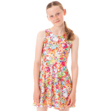(11-12 Years) Shopkins Short Sleeve Skater Dress (Girls Pink)