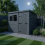 8x8 Pent Composite Shed Tanalised (Single Door, With Windows) 3