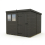 8x8 Pent Composite Shed Tanalised (Single Door, With Windows) 2