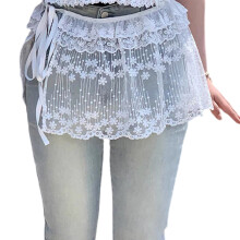 Écharpe de hanche transparente pour femmes, jupe tablier en
