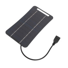 Multipurpose Small 5W 5V Solars Panel Charging Portable-Black