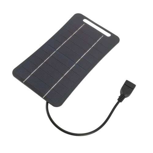 Multipurpose Small 5W 5V Solars Panel Charging Portable-Black