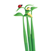 Stylo neutre d'insecte de dessin animé 3 pièces/ensemble, stylo