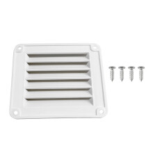 Rectangles Boats Louvered Ventilation Vent Venting Panel-White