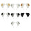 Accessoire de cheveux d'oreille d'animal, Design de chien-Gris 2