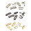 6 Pieces Metal Purse Lock Kit Secure Bag Closure-White 2