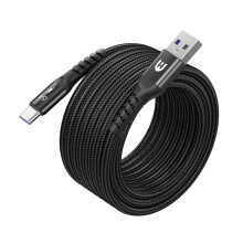 Nylonový opletený kábel USB-C, 3M, rýchle nabíjanie