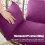 Egg Chair Cushion with Headrest Purple Waterproof 5