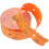 Orange lodtrækningsbilletter blank papirrulle 1
