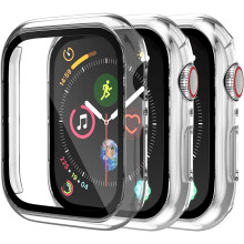 XiHAMA Apple Watch-skal SE/6/5/4 + skärmskydd 3-pack