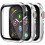 Θήκη XiHAMA Apple Watch SE/6/5/4 + Προστατευτικό οθόνης, συσκευασία 3 τεμαχίων 1