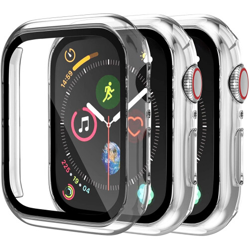 Θήκη XiHAMA Apple Watch SE/6/5/4 + Προστατευτικό οθόνης, συσκευασία 3 τεμαχίων
