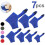 Dog Muzzle Set Breathable Adjustable 7 Pieces 1